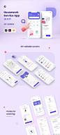 30+UI设计移动端家政保洁清理服务app应用界面设计插图1