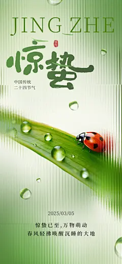 创意大气惊蛰节气海报