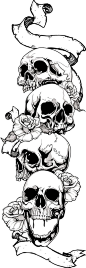 ☆ 4 Skulls Tattoo :¦: By Neon05 ☆