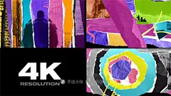 Pr模板 10组情绪化快闪拼贴定格动画撕纸拼贴转场视觉特效 Upbeat Collage Transitions插图2