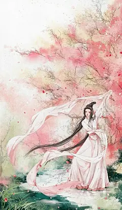 古言·唯美古风·插画壁纸 来自网络​