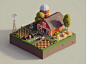 Low Poly Worlds: Farm by Pavel Novák on Dribbble