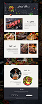 牛排餐厅网页首页设计 - 视觉中国设计师社区