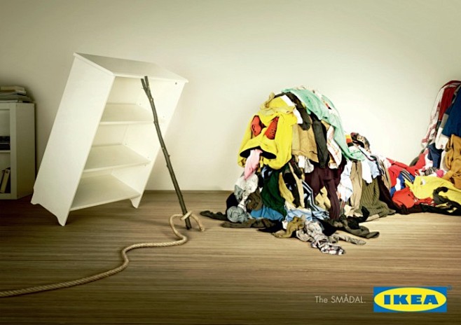宜家存储解决方案：IKEA平面广告