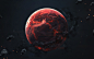 General 2048x1280 500px Vadim Sadovski space space art digital art planet red dark