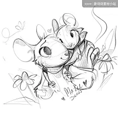 M514 mazudraws 手绘 欧美 卡通 头像 线稿 作品 参考资料-淘宝网