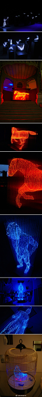 ​​​​#oia文创学院##国际美陈俱乐部#日本艺术家Makoto Tojiki 的灯光装置作品 ​​​​