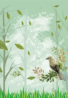 绿色手绘插画二十四节气立春海报背景矢量图 绿色 节气海报 青草 背景 设计图片 免费下载 页面网页 平面电商 创意素材