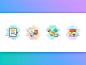 Colorful Icons for Landing