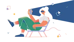 免抠元素 PNG 矢量插画 扁平风夸张造型男女人物多场景噪点肌理插画AI矢量设计素材 (5)-01