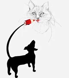 卡通手绘可爱狗画猫高清素材 免抠 设计图片 免费下载 页面网页 平面电商 创意素材 png素材