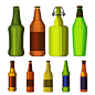 啤酒瓶插画AI源文件-插画-插画图形素材-酷图网