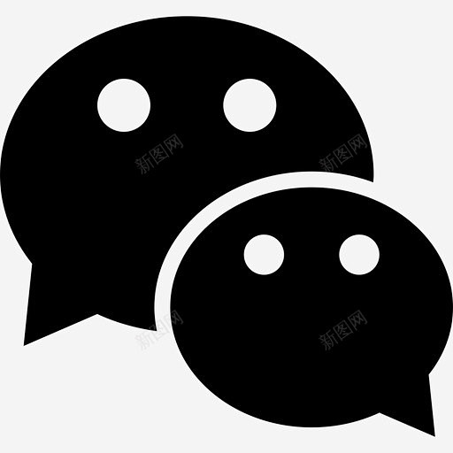 微信标识网络图标高清素材 微信标识 网络...