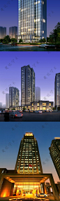 超全70套建筑景观夜景效果图PSD素材模板源文件合集园林夜晚照明-淘宝网