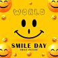 Vector vector world smile day design