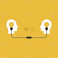 创意概念，灵感过程矢量插画