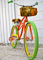 Love this colorful beach bike!