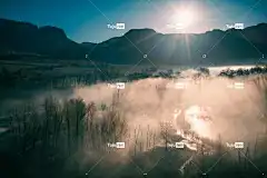 山 桌面背景 多雾路段 日出 笔记本电脑壁纸 自由背景 秋天 自然