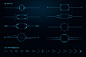 Sci Fi UI Elements : Sci Fi UI Elements Set consists of 124 vector editable elements. You can easy create your unique design using elements and any graphic redactor. What does it consist of: - 8 Aims - 15 Arrows