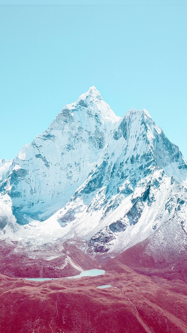 超高清雪山壮阔风景手机屏保壁纸