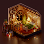 3D 3d modeling blender Christmas cute cycles Interior Isometric room wood