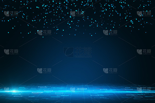 蓝色数字的背景