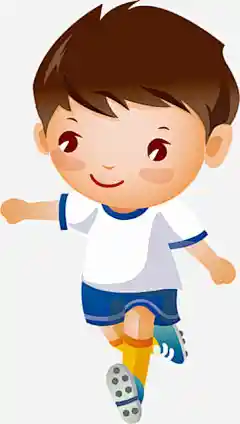踢足球的小男孩动漫人物