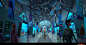 Penguins of Madagascar #12 : I did quite a bit of 3D modeling for the Shanghai sequence. I collaborated with Nic Henderson on this set. The first image is the aquarium i...