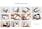 优雅大理石装饰品牌VI设计展示图办公文具PSD智能贴图样机模板-淘宝网