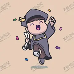 可爱小博士矢量卡通插画 【酷图网】可爱,博士,人物,logo,icon,图标,插画,儿童插画,矢量,儿童画,北欧风,简笔画,卡通,设计,EPS