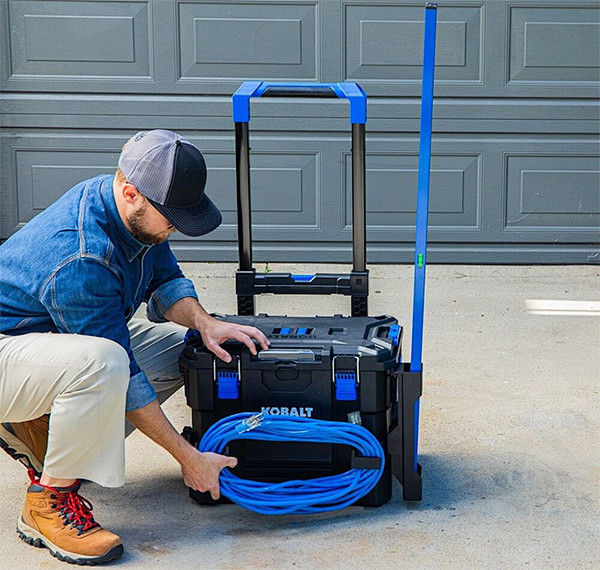 Lowes kobalt casestack tool box with attachments