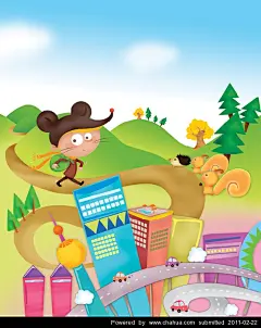 南瓜子皮的插画画廊展厅#手绘# #采集大赛#