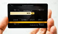 信用卡模型，代表流行的支付购物