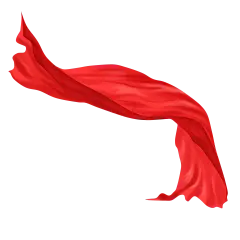 千库网_写实红绸带丝带飘带_元素编号13351930