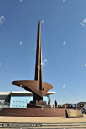 中国航空博物馆的利剑雕塑