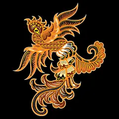 凤凰刺绣蜡染印花插画花纹