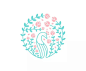 学LOGO-滇彩鲜花饼-糕点小吃行业品牌logo-精致logo-徽标logo-线面构成