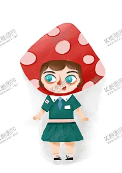 扁平插画女孩头像可爱插画卡通 【酷图网】扁平插画女孩,插画场景,可爱插画,插画人物,噪点插画,人物插画