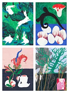 艺术创作｜植物•动物•人物等艺术符号的运用