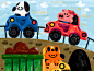 Beep beep animals beep book characters cute illustration illustrator k.jpg