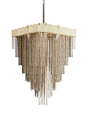 Buy Brass Kelly Chandelier by Gabriel Scott - Ceiling - Lighting - Dering Hall: 