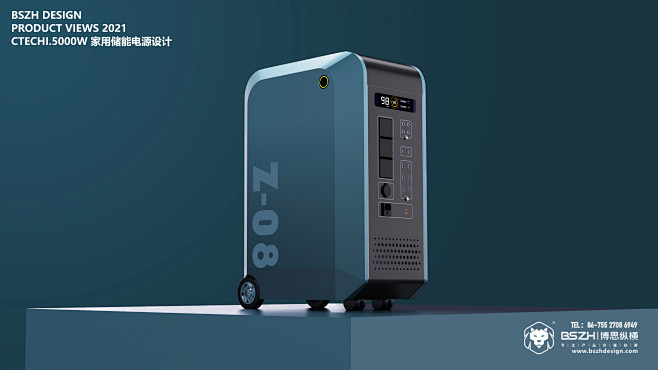 轮式5000W家庭储能电源设计-深圳市博...