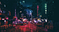 General 3840x2160 night artwork futuristic city cyberpunk cyber science fiction digital art Ghost in the Shell concept art