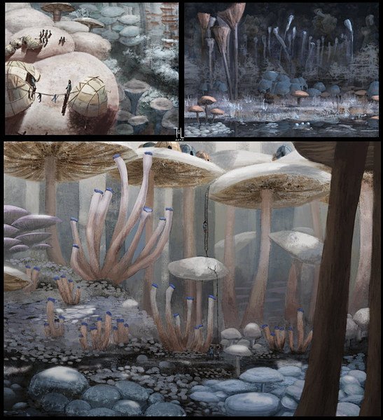 White forest concept...