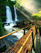 waterfall bridge