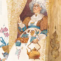 一朵夏的相册-一组传统水彩手绘插画