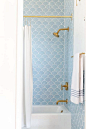 38 Beautiful Fish Scale Tile Bathroom Ideas