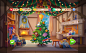 Christmas tree for Santa's workshop , Maria Koval : Test task for the Daily Magic studio. The task was to draw a new fluffy Christmas tree with non-typical decorations for Santa's workshop. 
Designwise I decided to do a mix of kids toys and some objects f