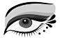 Hand-painted eyes vector Free Vector