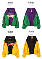 【明星私服】LALABOBO2019针织字母连帽套头拼色卫衣|L19A-WNTS16-tmall.com天猫